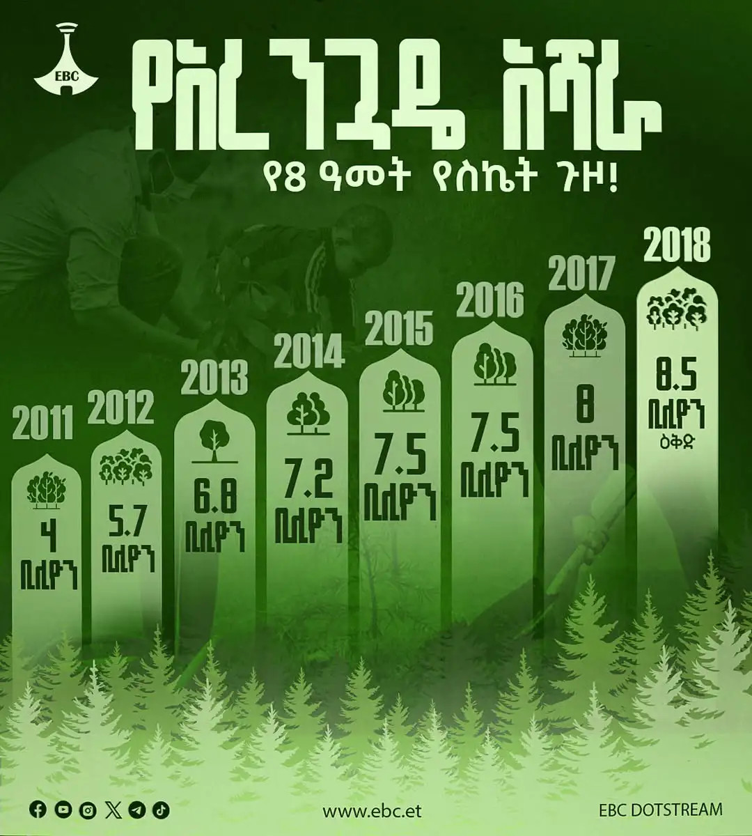 ለነገዋ ኢትዮጵያ የተጣለ አረንጓዴ መሠረት - ኢትዮጵያን ያለበሰው የ8 ዓመታት አኩሪ ጉዞ 